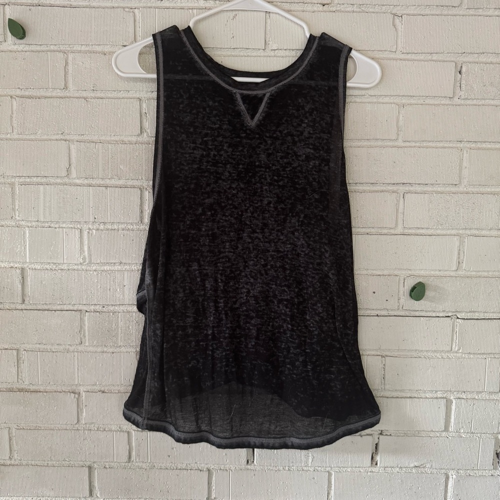 Champion Black semi- sheer muscle tank
